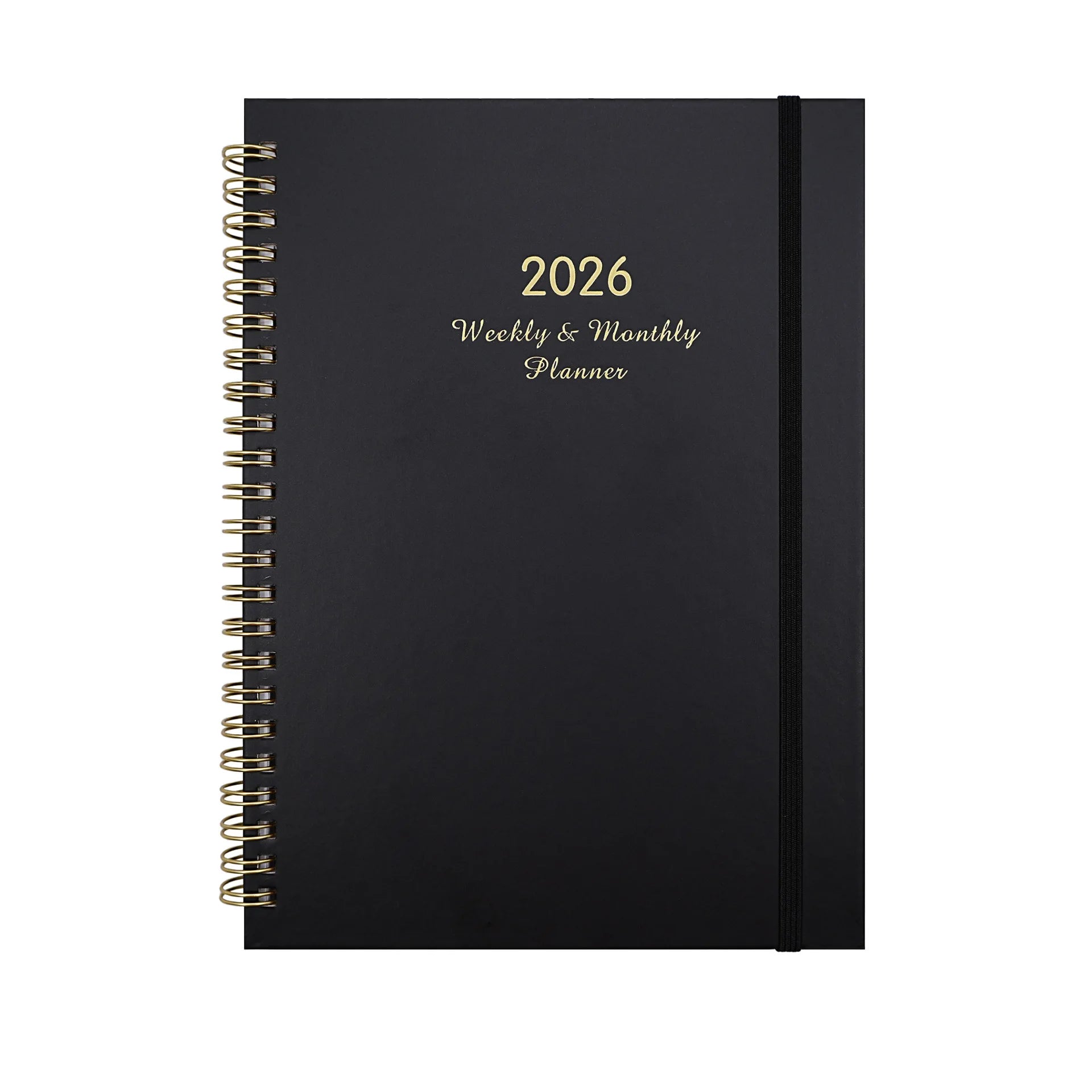 A diary book themed around 2026, featuring elastic bands. It’s perfect for weekly planning, birthday, Christmas, and New Year gi