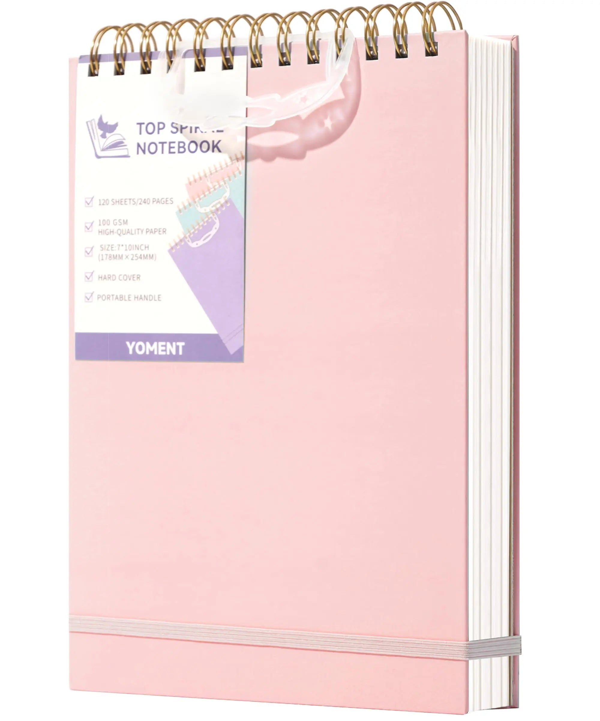 Flip Notebook Double Sided Writing 360 Degree Page Flip Wooden Cover for School Office Daily Note Taking Recording