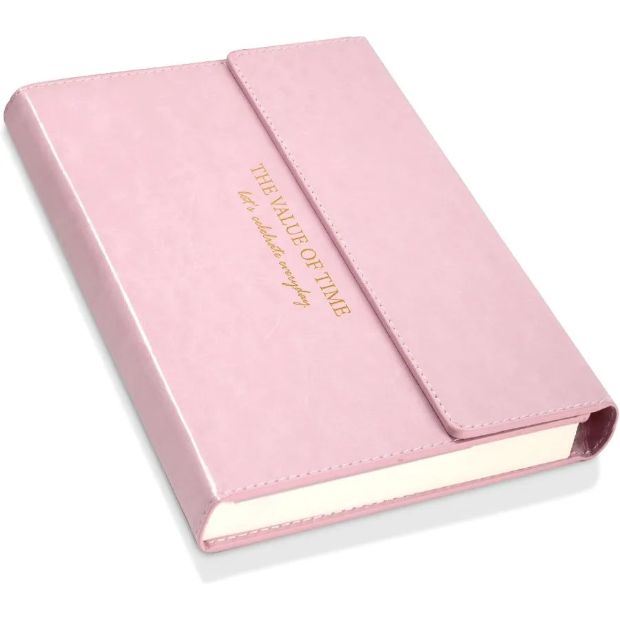 Magnetic Jourl for Women and Girls A5 Leather Hardcover Jourling Notebook 224 Pages 100 Gsm Thick Paper Lined Mood Tracker Jour